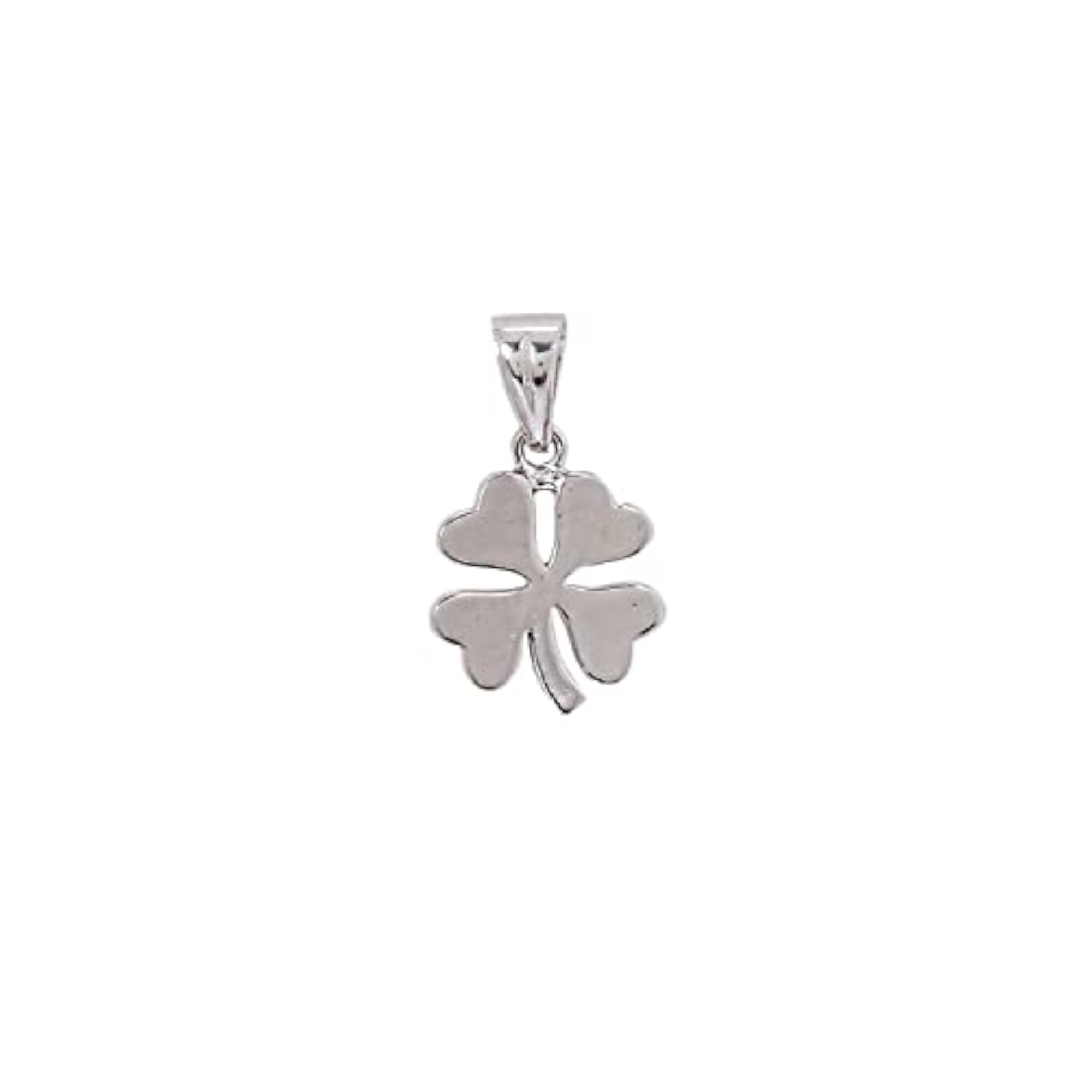 Kids' 925 Sterling Silver Clover Pendant & Chain Set, Gift